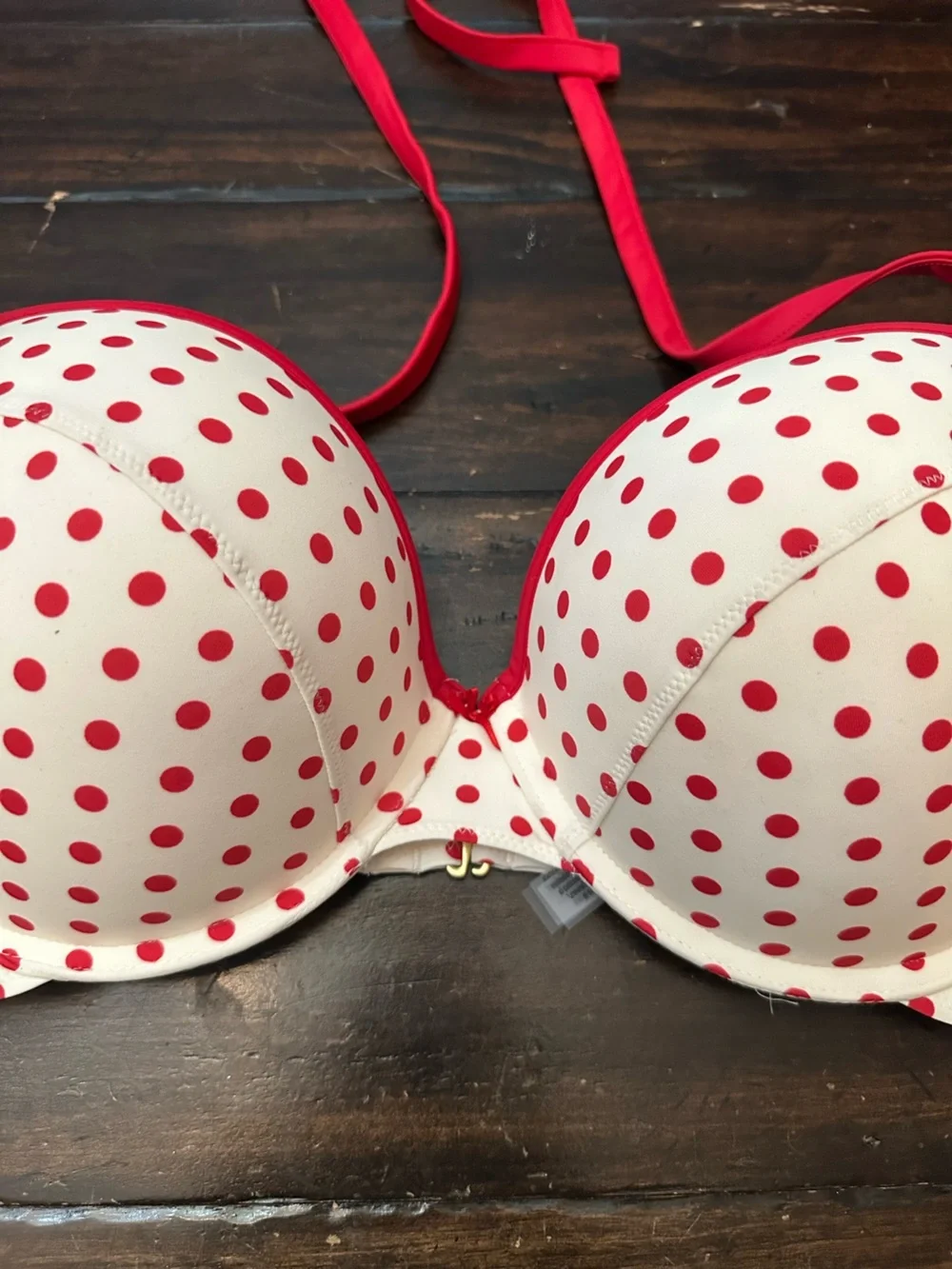PINK by Frankies Bikinis Lovebug Addison Push Up Top Size L-DD 38775